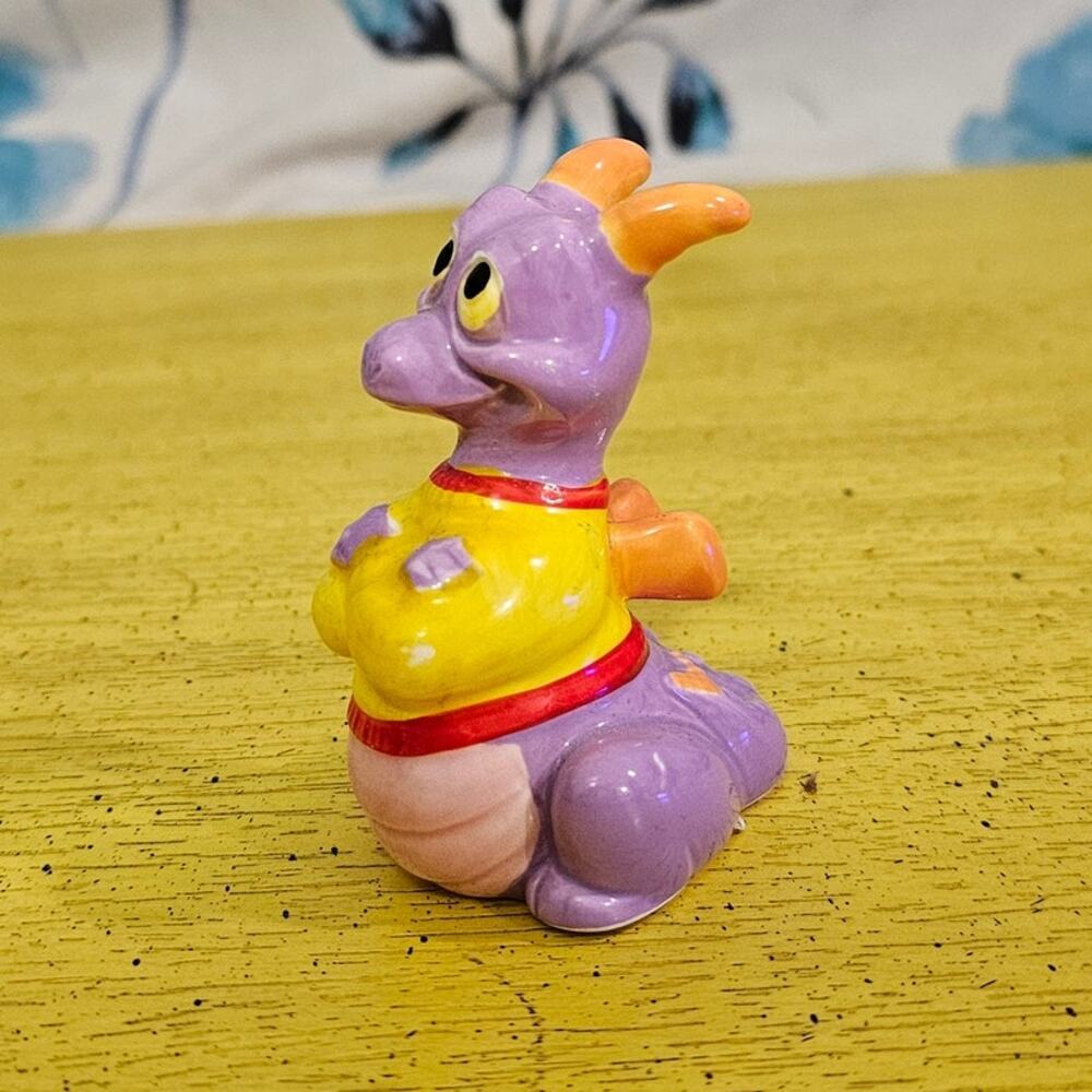 Disney Figment Purple Dragon Ceramic Figure Made in Japan 1982 - Picture 2 of 6